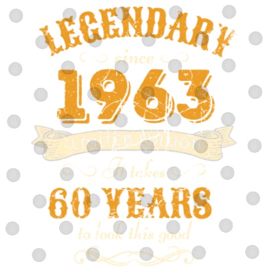 60th Birthday Vintage 1963 Digital Files