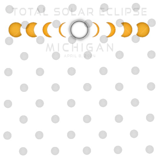 Michigan Solar Eclipse 2024 April 8 Souvenir Digital Files
