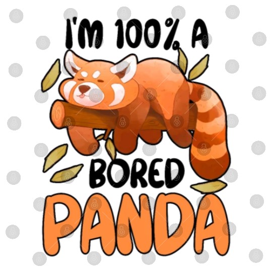 Red Panda Bored Cute Animal Lazy Animal Lover Digital Files