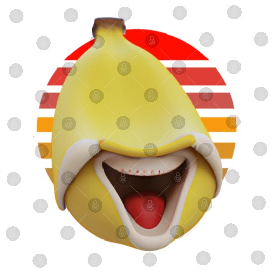 Funny banana at sunset Digital Files