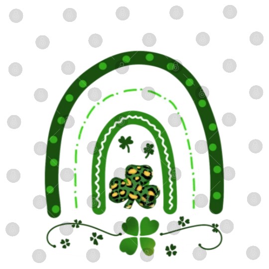 Green Four Leaf Clover .St Patrick's Day Digital Files