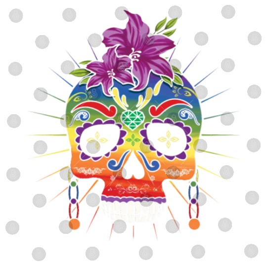 Flower Dia De Los Muertos LGBTQ LGBT Pride Month Digital Files