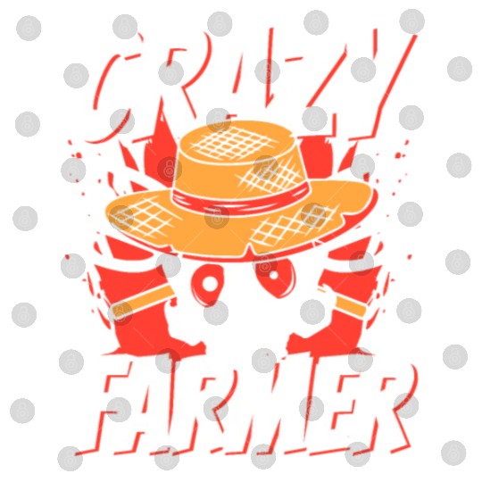 Crazy Farmer Rancher Agribusiness Agriculture Digital Files