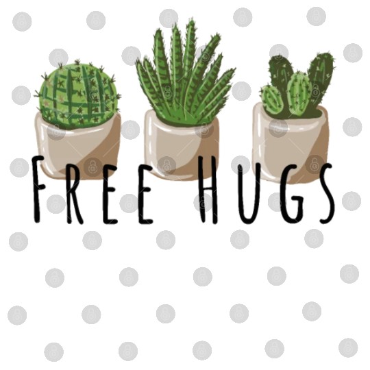 Free hugs, kaktus Digital Files