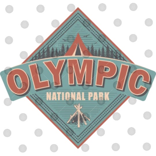 Washington State National Park Vintage US Camping Digital Files