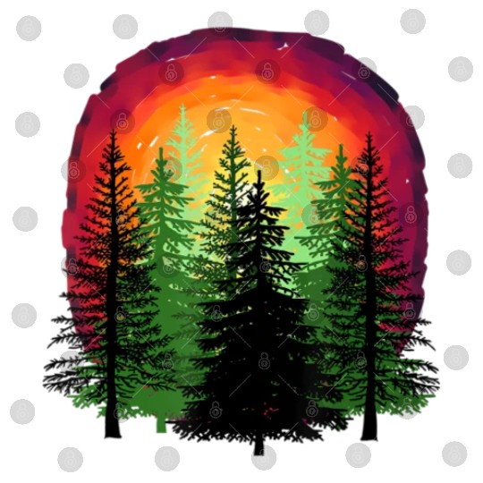 Forest sunrise sunset nature trees Digital Files