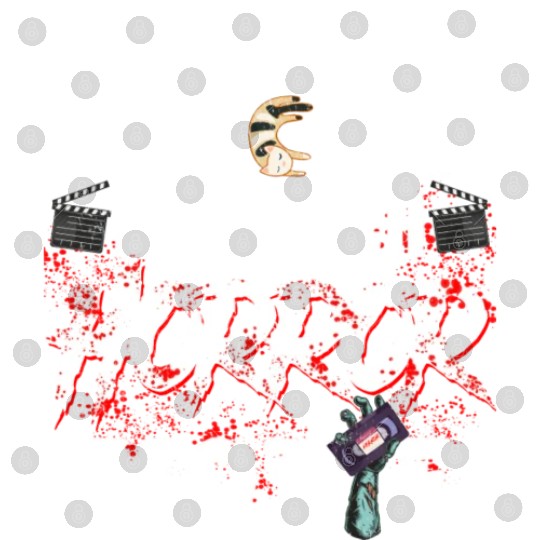 Funny Horror Movie Fan Halloween Cat Lover Gift Digital Files