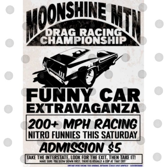 Vintage Hot Rod Classic Drag Racing Poster Digital Files