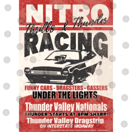 Vintage Hot Rod Classic Funny Drag Racing Poster Digital Files