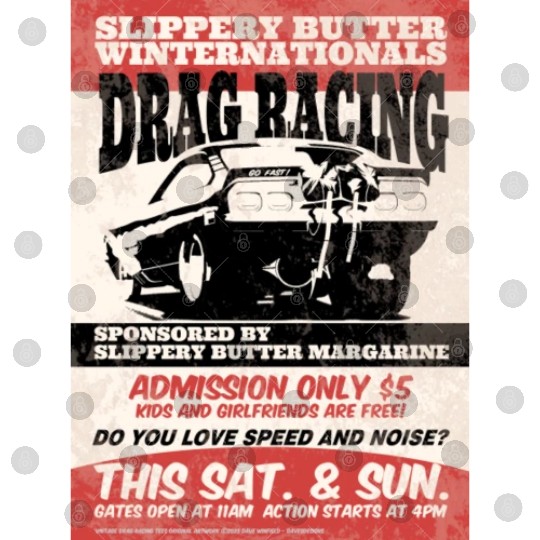Vintage Hot Rod Classic Drag Racing Poster Digital Files