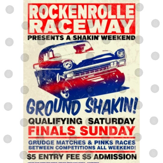 Vintage Hot Rod Classic Drag Racing Poster Digital Files