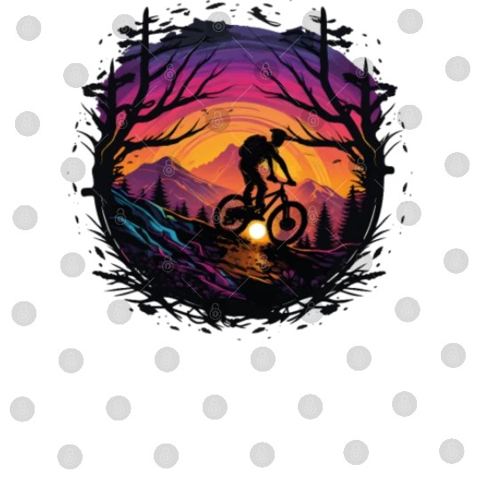 MTB Mountain biking Synthwave Mountain-Bike MTB Digital Files