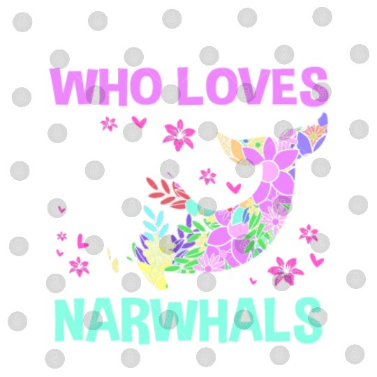 Just A Girl Who Loves Narwhals Sea Unicorn Narwhal Digital Files