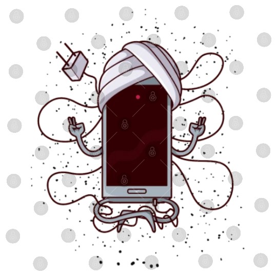 Heavily Meditated Cell Phone Yoga Meditation Digital Files