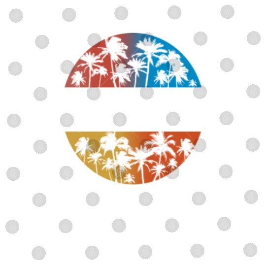 Miami Florida Stylish Vacation Souvenir Palm Tree Digital Files