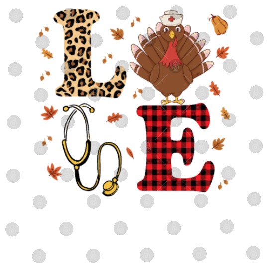 Thanksgiving Cardiac Nurse Costume Digital Files