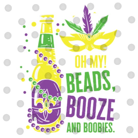Mardi Gras Carnival Mask Beer Beads Boobies Digital Files