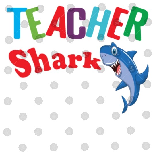 Teacher Digital Files Preschool Teacher Shark Funny