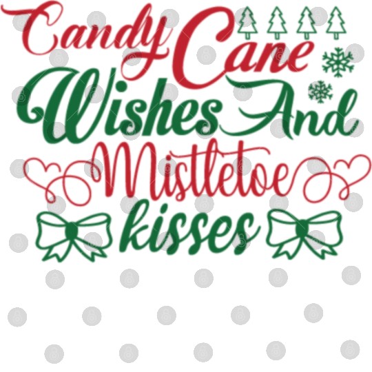 Candy Cane Wishes And Mistletoe Kisses Digital Files