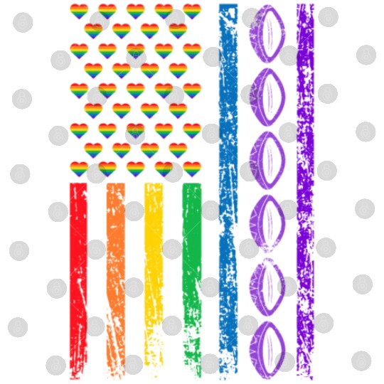 American Sports Rainbow Flag LGBT Pride Month Digital Files