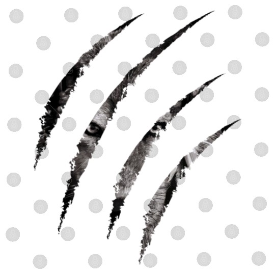 claws mark | Pack of Alpha Wolf were here Digital Files