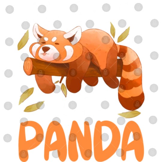 Red Panda Bored Cute Animal Lazy Animal Lover Digital Files