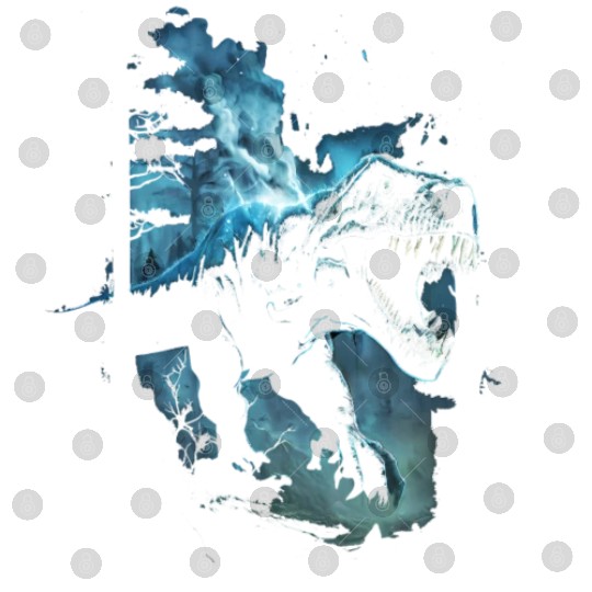 T-Rex running from a meteor storm Digital Files