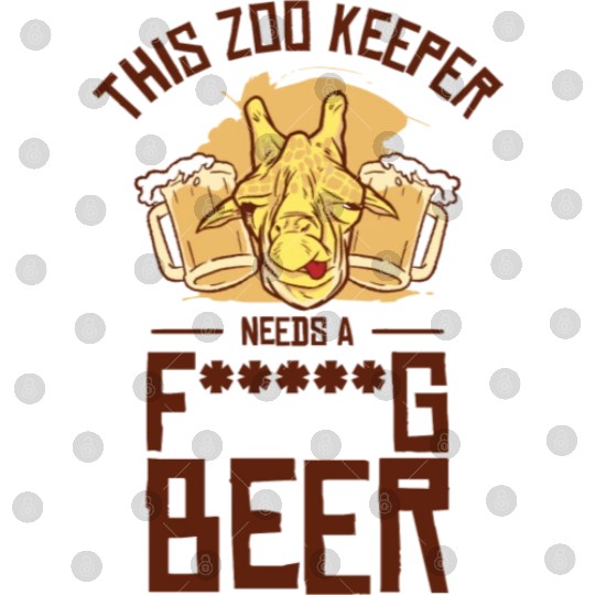 Zookeeper Drinking Beer Zookeeping Beer Lover Digital Files