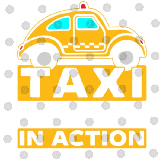 Taxi Driver In Action Taxicab Cab Driver Cabbie Digital Files