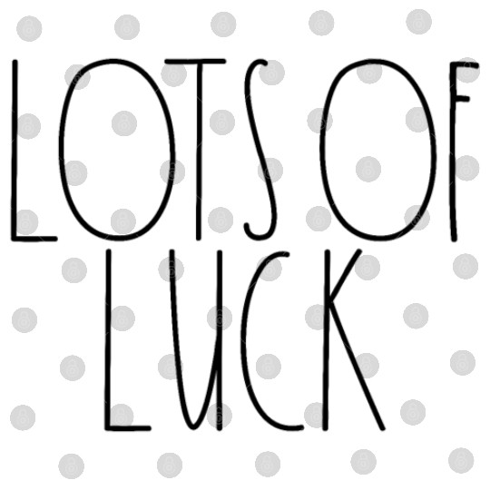 Lots of Luck Rae Dunn Inspired Minimalist Decor Digital Files