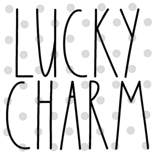 Lucky Charm Rae Dunn Inspired Minimalist Decor Digital Files