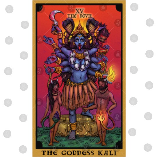 The Goddess Kali in The Devil Tarot Card Digital Files