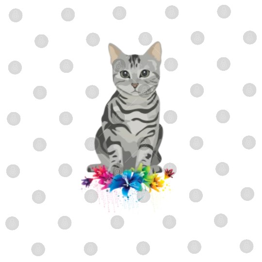 Just A Girl Who Loves Cats Flower for Cat Lovers Digital Files