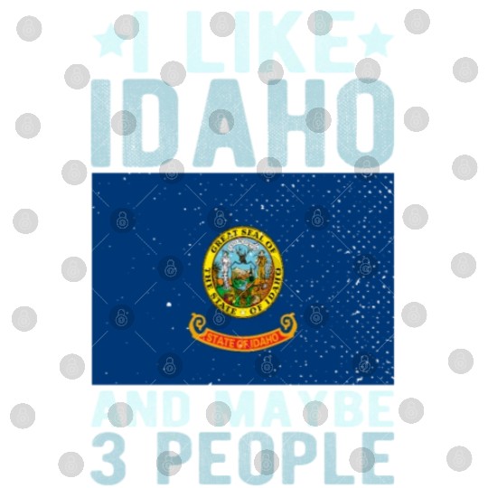 Idaho Flag US State Digital Files
