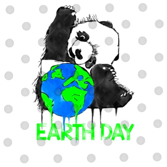 Earth Day Panda Digital Files