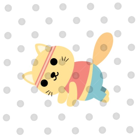 Exercise Every Day Cute Cat Gym Workout Digital Files