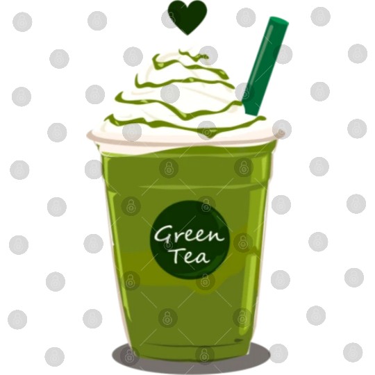 Green Tea Frappuccino Green Tea Latte Digital Files