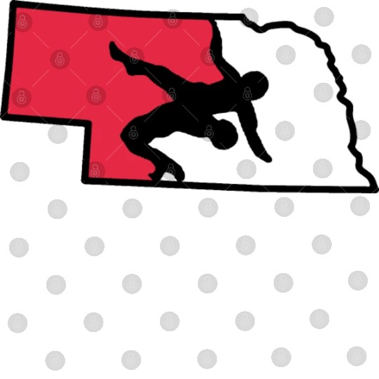 Nebraska Wrestling (State Colors) Digital Files