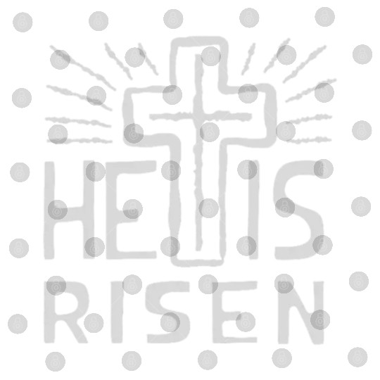 Christian Cross Easter He is Risen Digital Files