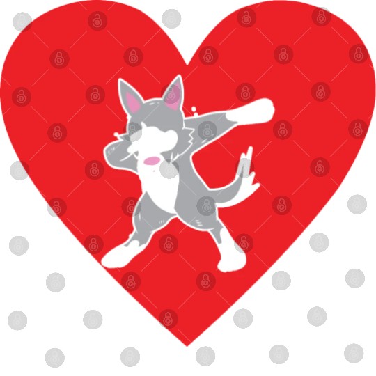 Siberian Husky Dog Dabbing I Love My Husky Digital Files