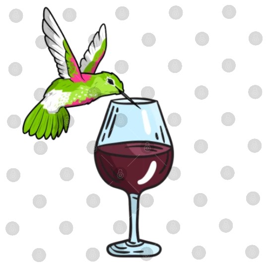 Hummingbird Drinking Wine Birdwatching Hummingbird Digital Files