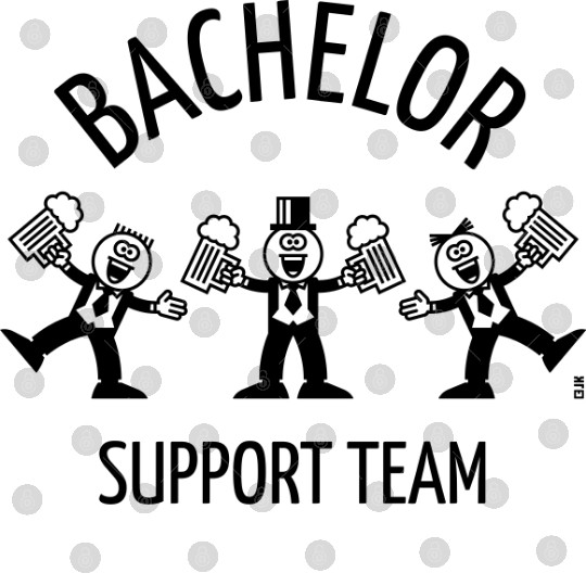 Bachelor Support Team (Caricature / Dance / 1C) Digital Files