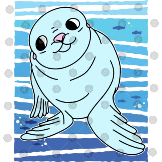 Cartoon Seals I Seal Lion I Kids Seal Digital Files