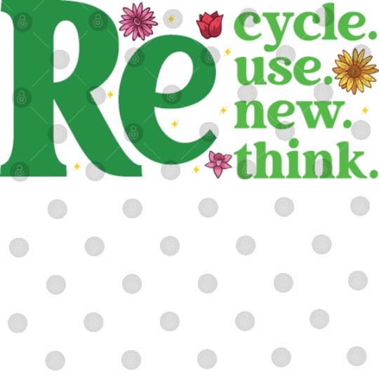 Recycle Reuse Renew Rethink - Earth Day Digital Files