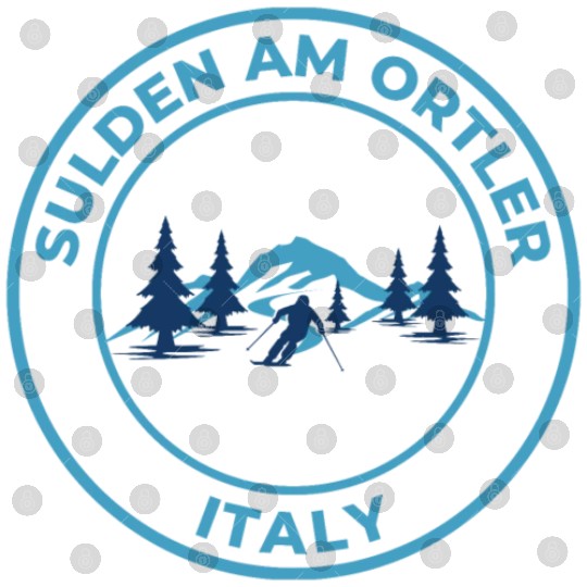 Retro cool Skiing in Sulden Am Ortler Italy Digital Files