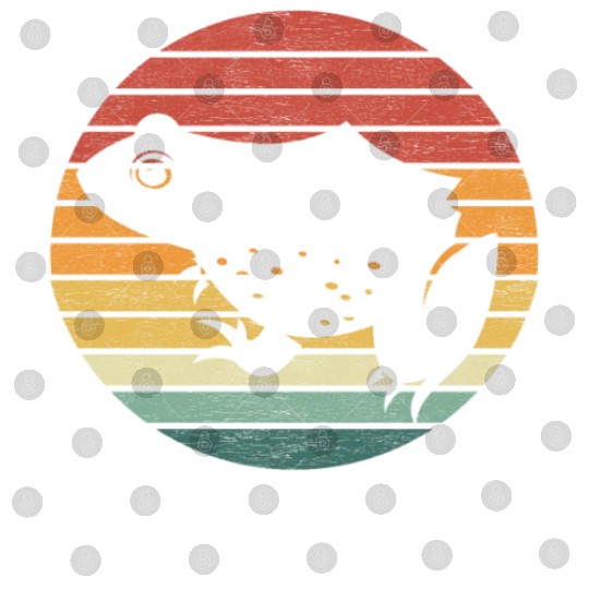 Frog Lover - Vintage Sunset Frog Digital Files