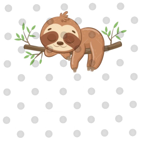 Official Sleep Digital Files Cute Funny Sloth Napping