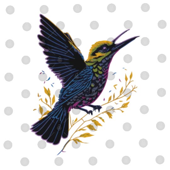 Nature Lovers - Charming Hummingbird Digital Files