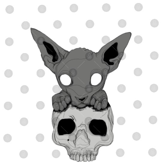Death Cat Skull Digital Files