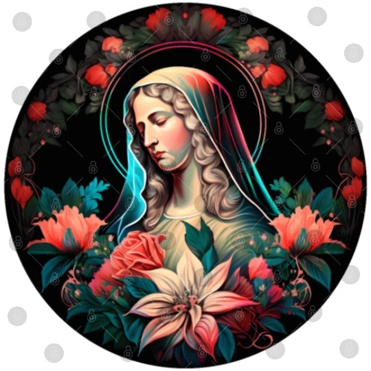 Virgin Mary Painting Digital Files